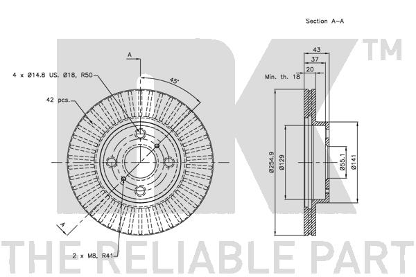 NK 204588 Bremsscheibe