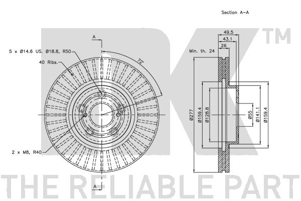 NK 204590 Bremsscheibe