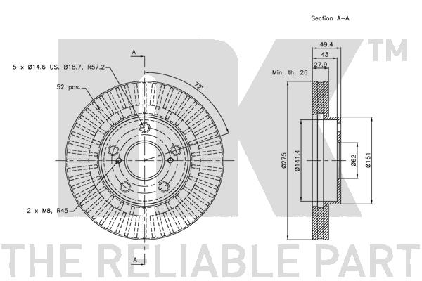 NK 204596 Bremsscheibe