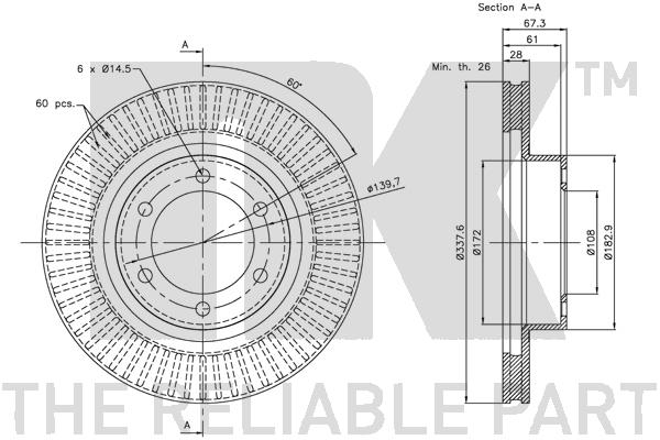 NK 204598 Bremsscheibe