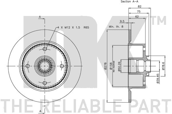 NK 204701 Bremsscheibe