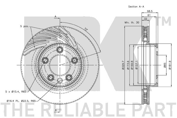 NK 3147104 Bremsscheibe