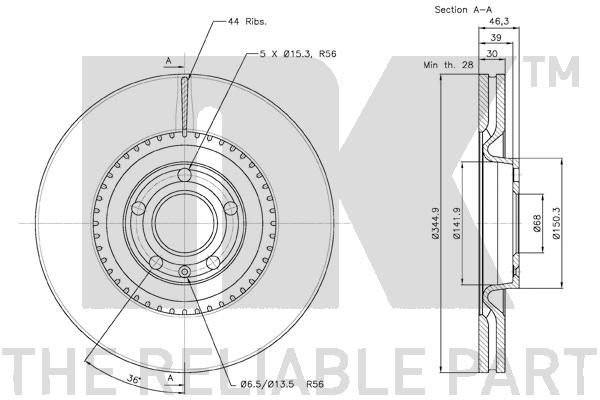 NK 3147112 Bremsscheibe