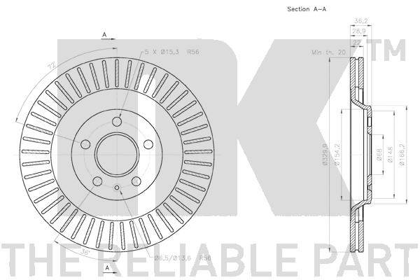 NK 3147130 Bremsscheibe