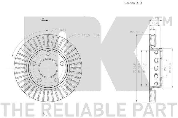 NK 3147131 Bremsscheibe