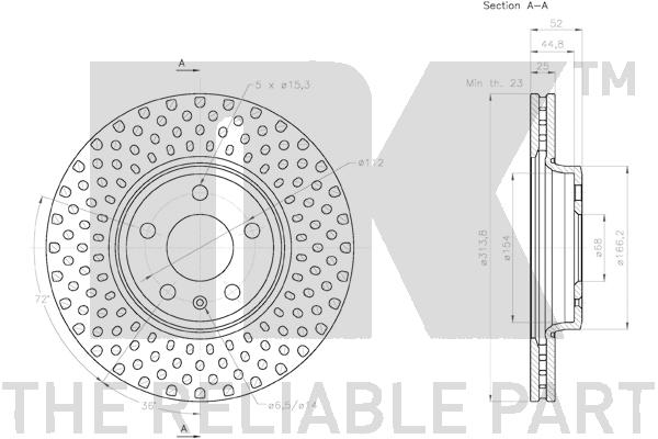 NK 3147132 Bremsscheibe