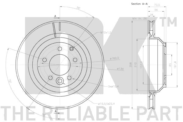 NK 3147138 Bremsscheibe