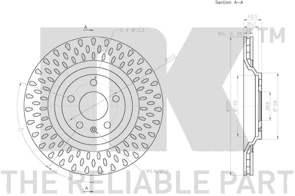 NK 3147147 Bremsscheibe