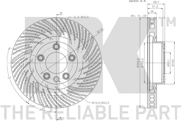 NK 3147152 Bremsscheibe