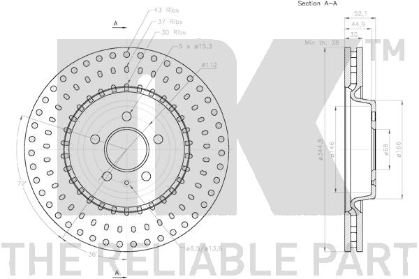 NK 3147154 Bremsscheibe