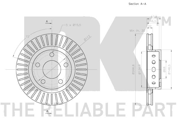 NK 2047158 Bremsscheibe