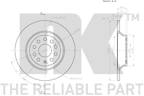 NK 3147160 Bremsscheibe