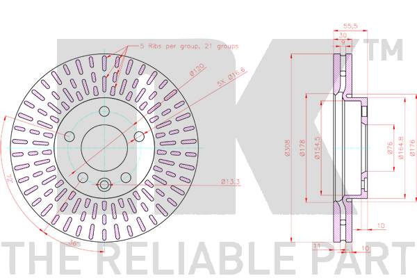 NK 3147171 Bremsscheibe