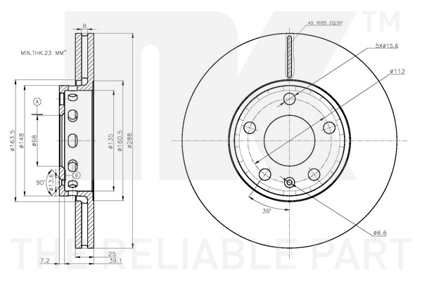 NK 2047184 Bremsscheibe