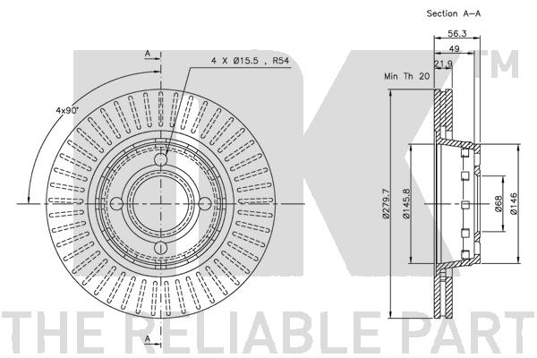 NK 204740 Bremsscheibe