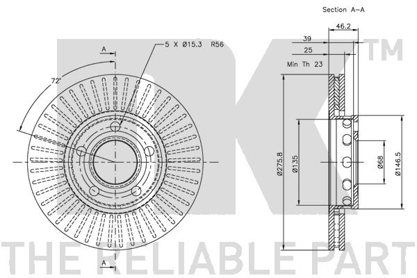 NK 204751 Bremsscheibe