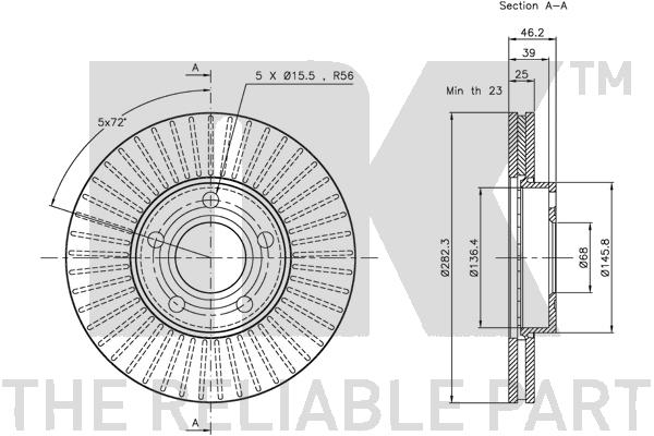 NK 204765 Bremsscheibe
