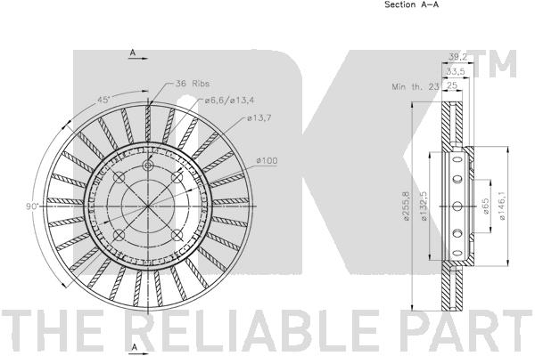 NK 204785 Bremsscheibe