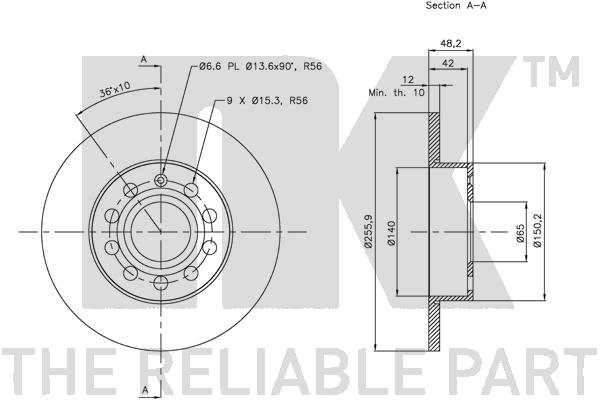 NK 204794 Bremsscheibe