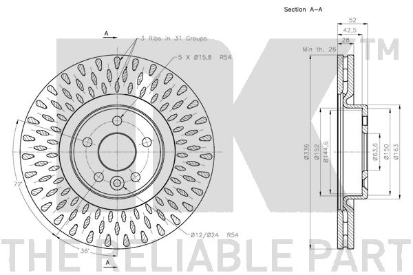 NK 204856 Bremsscheibe