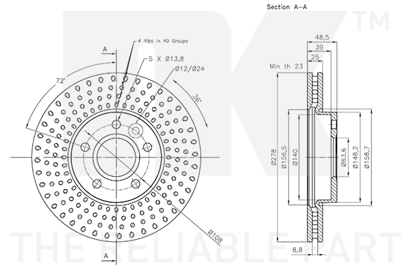 NK 204863 Bremsscheibe
