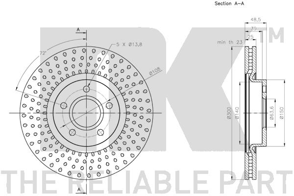 NK 204864 Bremsscheibe