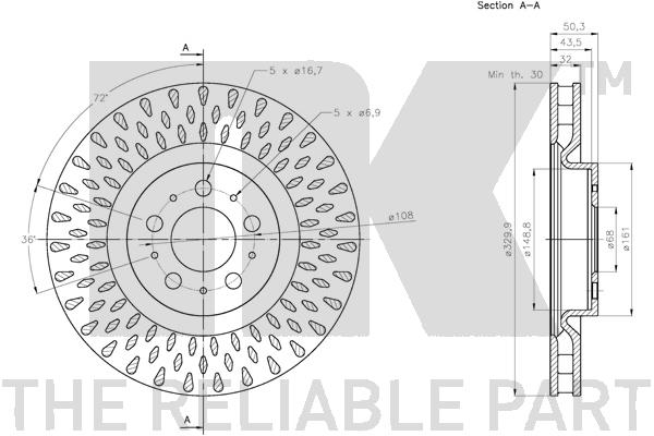 NK 204866 Bremsscheibe