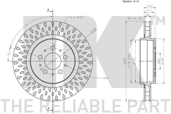 NK 204867 Bremsscheibe