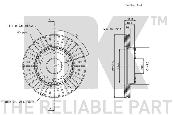 NK 205006 Bremsscheibe