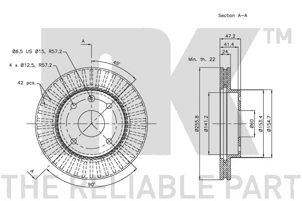 NK 205010 Bremsscheibe