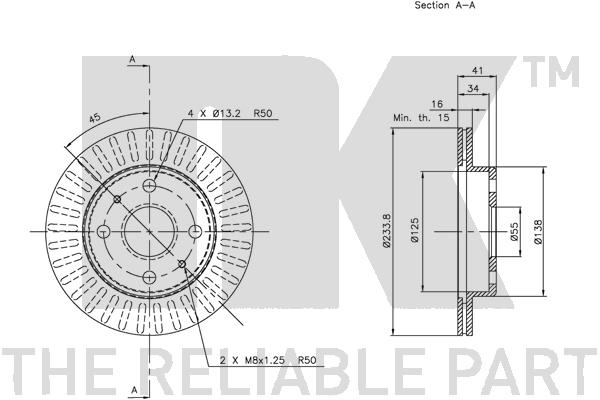 NK 205111 Bremsscheibe