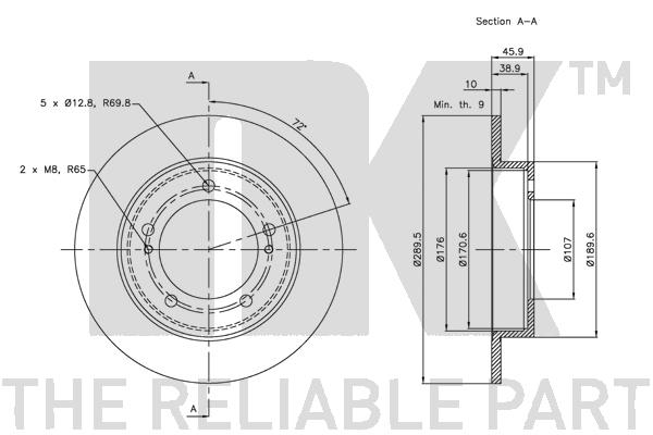 NK 205201 Bremsscheibe