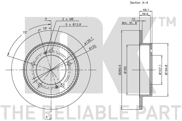 NK 205203 Bremsscheibe