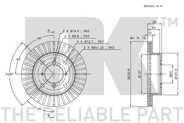NK 205205 Bremsscheibe
