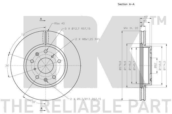 NK 205218 Bremsscheibe