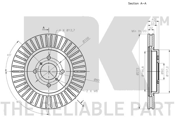 NK 205228 Bremsscheibe