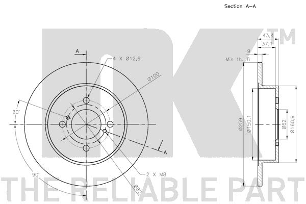 NK 205229 Bremsscheibe