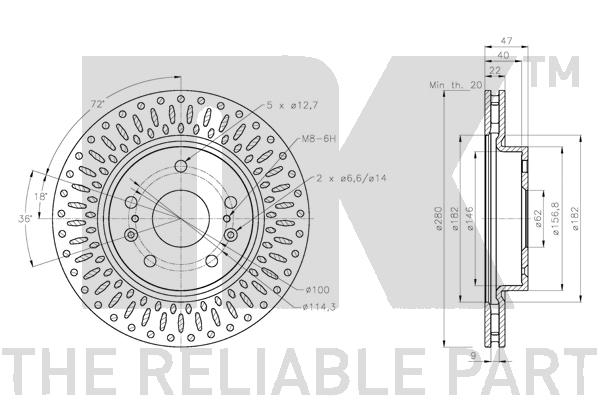 NK 205231 Bremsscheibe