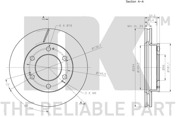 NK 205702 Bremsscheibe