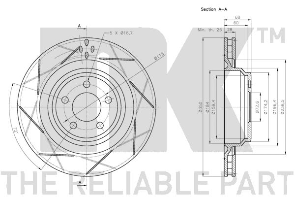 NK 209321 Bremsscheibe