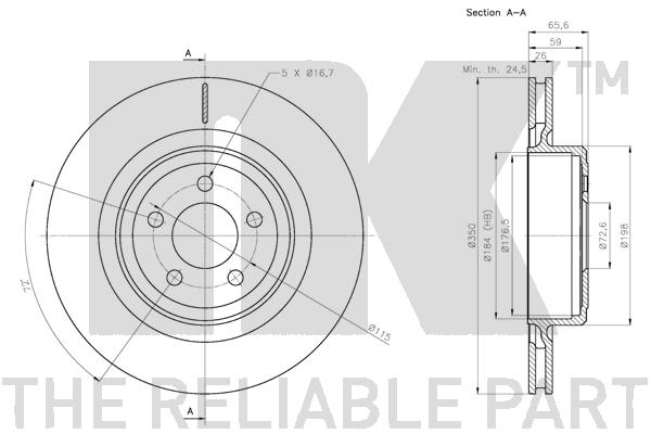 NK 209326 Bremsscheibe