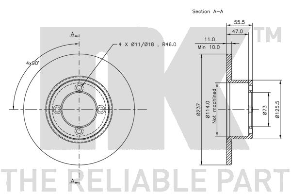 NK 209902 Bremsscheibe