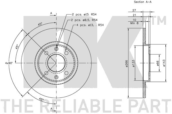 NK 209914 Bremsscheibe