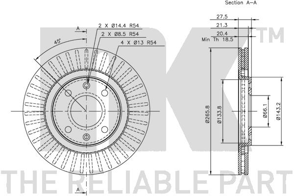 NK 209915 Bremsscheibe