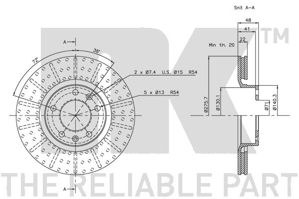 NK 209916 Bremsscheibe
