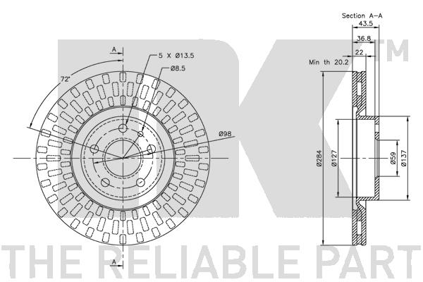 NK 209925 Bremsscheibe
