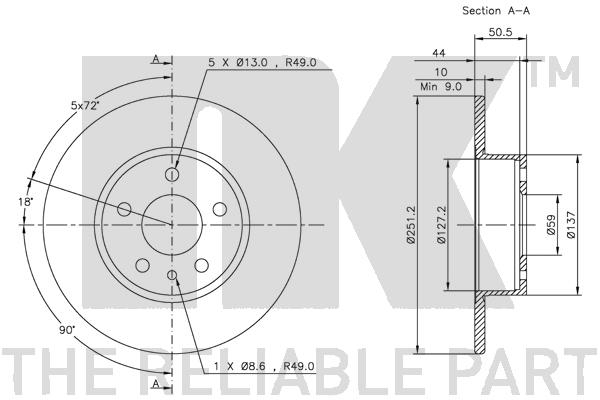 NK 209926 Bremsscheibe