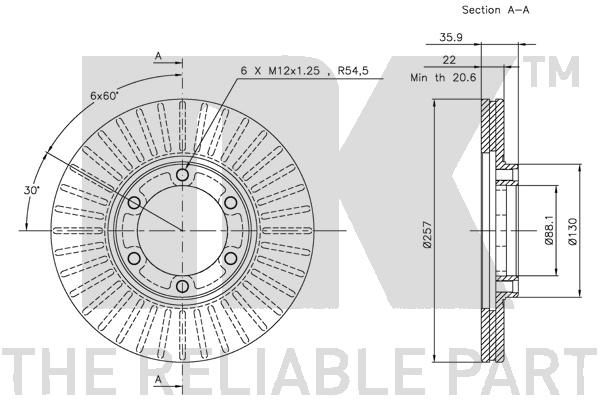 NK 209929 Bremsscheibe