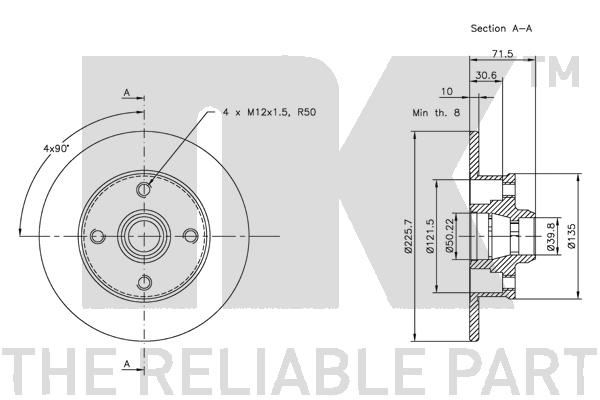 NK 209935 Bremsscheibe