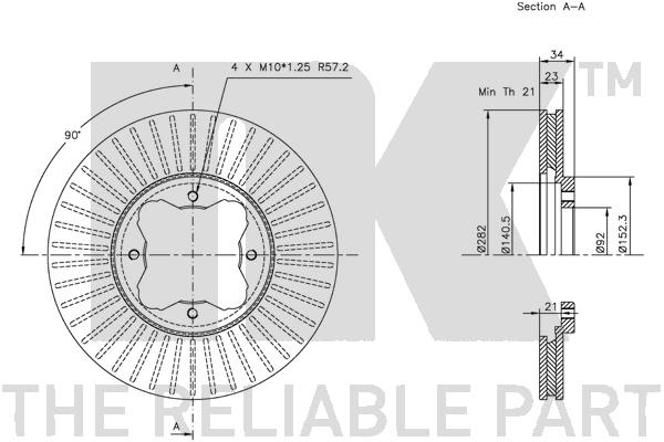 NK 209940 Bremsscheibe